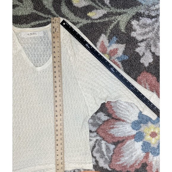 We The Free Sweater Womens Large Thien Hacci Oversized Slouchy Coastal Open Knit - Picture 6 of 8